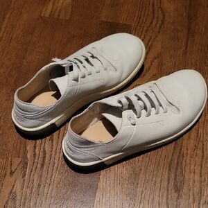 Keen KNX White Leather Sneakers